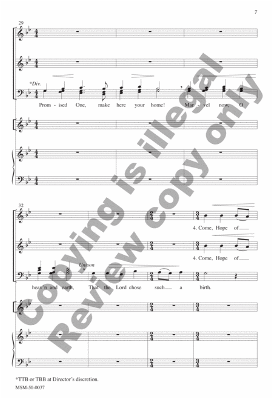 Come Now, Savior of the Nations TB scores gallery preview page 7