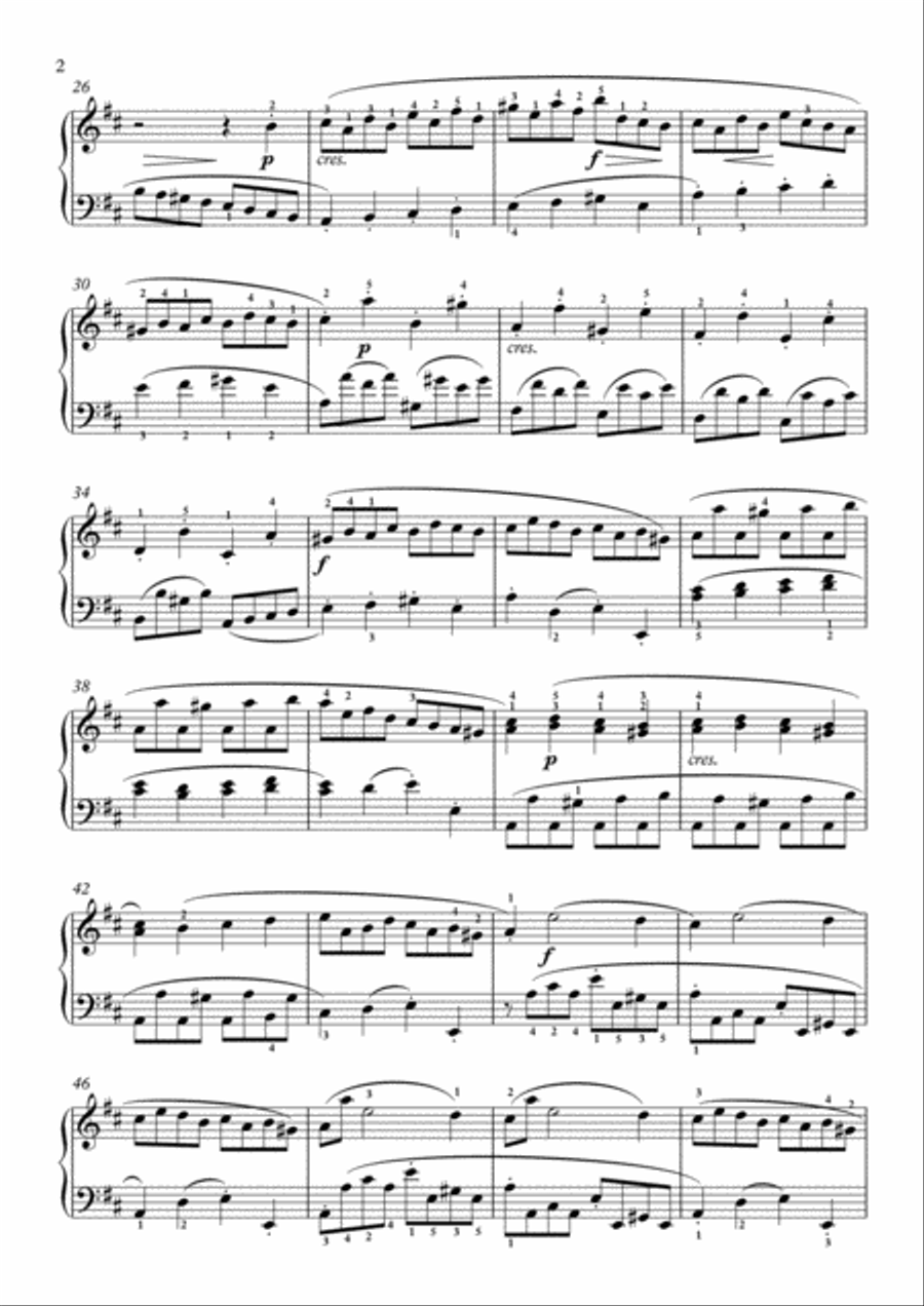 Scarlatti-Sonata in D-Major L.310 K.414(piano) Piano Solo scores gallery preview page 3