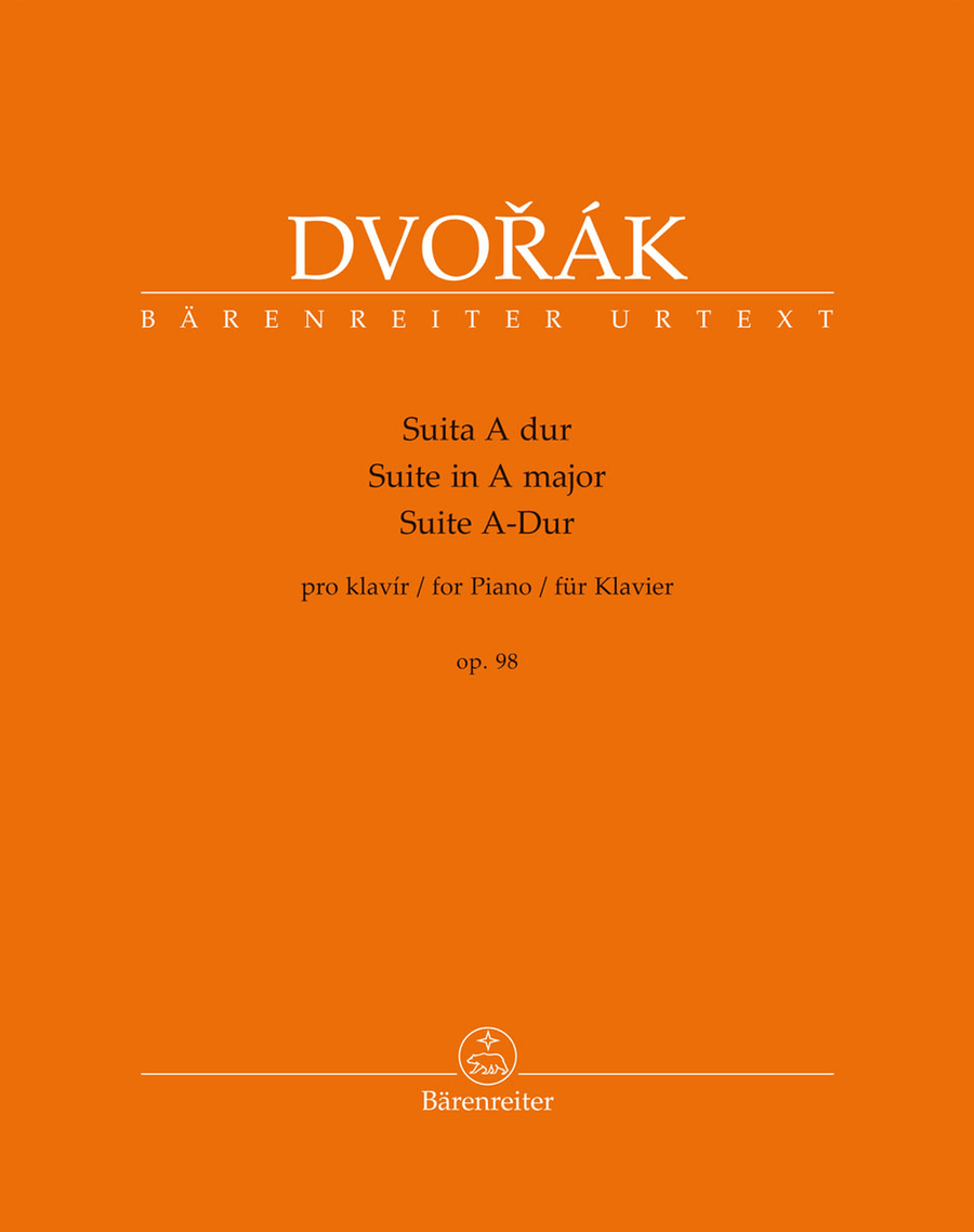 Suite for Piano in A major, op. 98 by Antonin Dvorak Piano Solo - Sheet Music