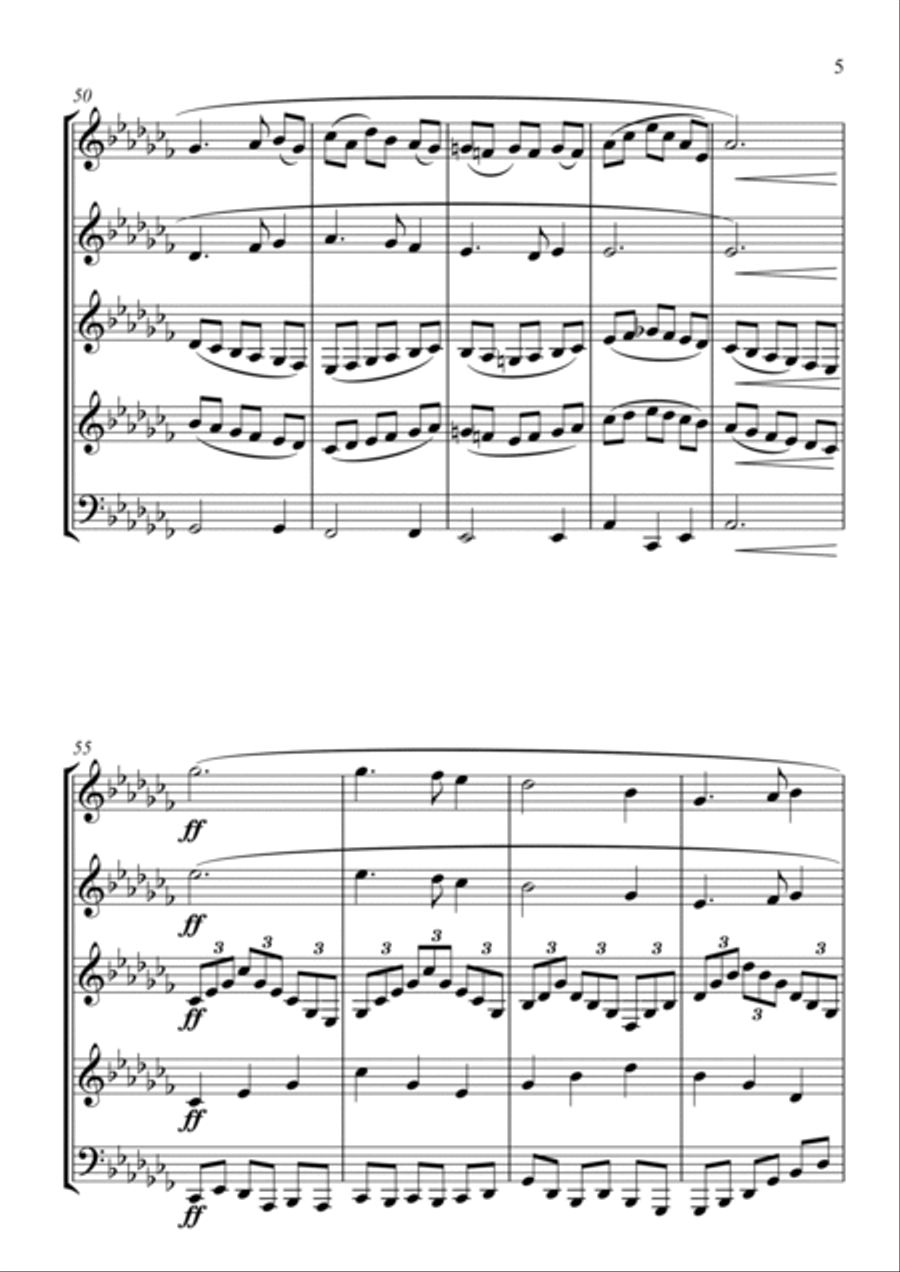 Greensleeves Brass Ensemble scores gallery preview page 5