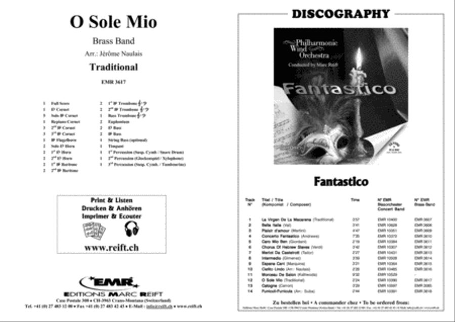 O Sole Mio Brass Band scores gallery preview page 2