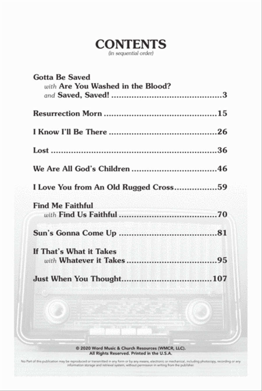 Southern Gospel Sounds - Choral Book 4-Part scores gallery preview page 3