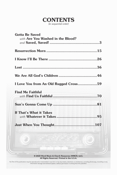 Southern Gospel Sounds - Choral Book