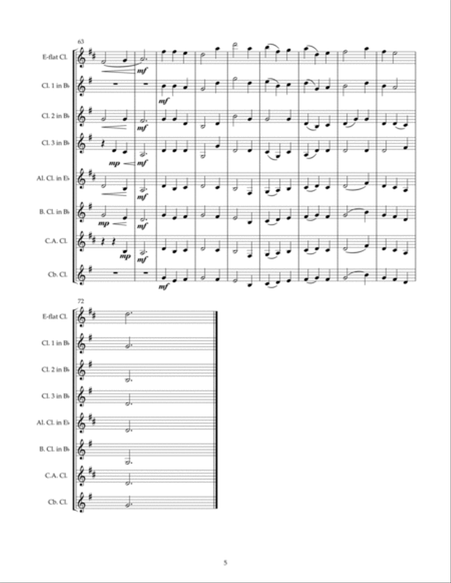 Quelle est cette odeur agreable? Woodwind Ensemble scores gallery preview page 5