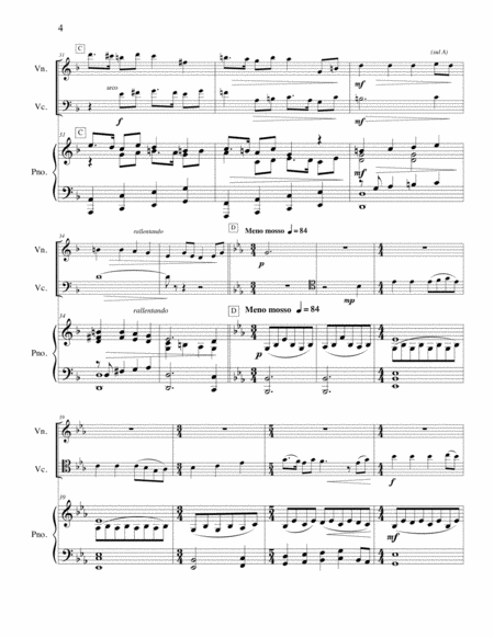 Three Last American Hymn Preludes for Violin, Cello and Piano image number null