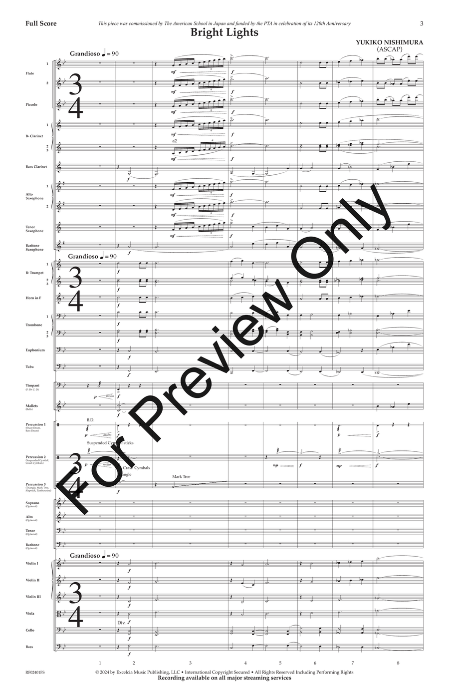 Bright Lights Bright Lights Full Orchestra scores gallery preview page 4