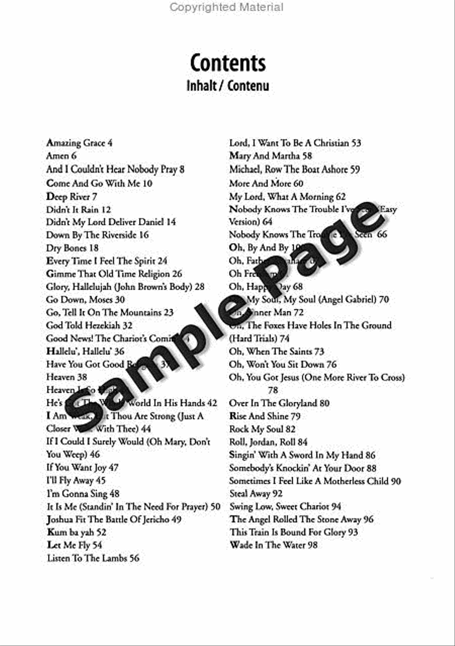 Best of Spirituals & Gospels Acoustic Guitar scores gallery preview page 4