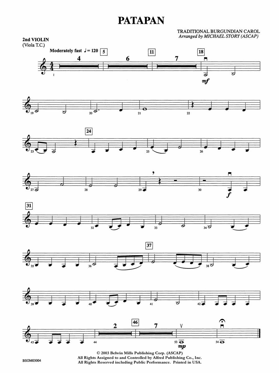 Patapan: 2nd Violin