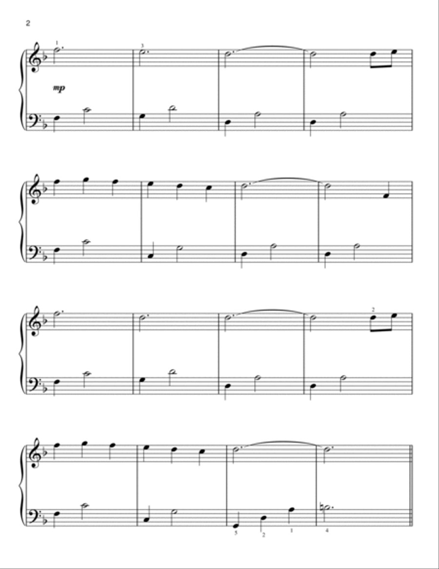 Primavera Easy Piano scores gallery preview page 2