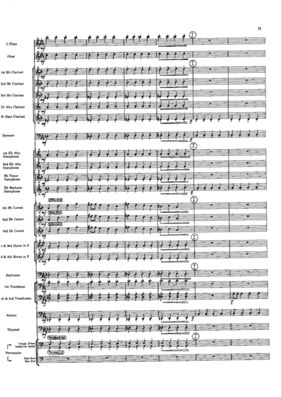 Short Prelude With Perspectives Concert Band scores gallery preview page 13