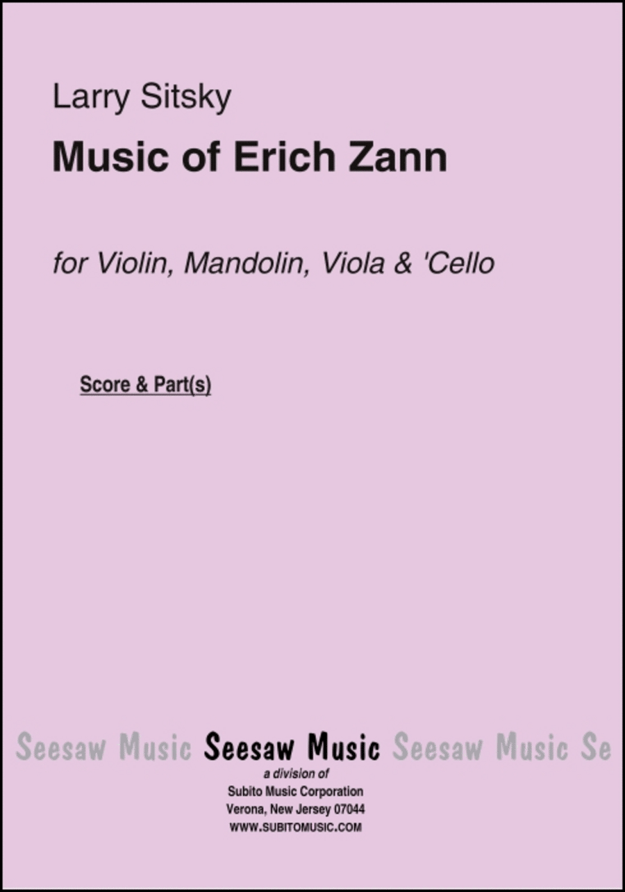 Music of Erich Zann Six Miniatures