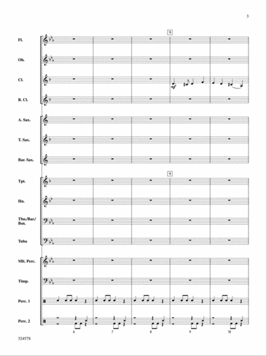 Fum, Fum, Fum Concert Band scores gallery preview page 3