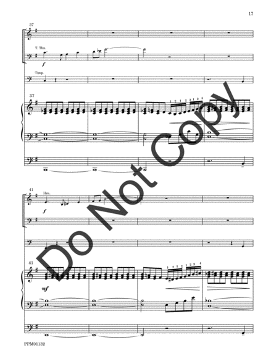 Cortege: Intrada, Arioso, Finale Percussion scores gallery preview page 44