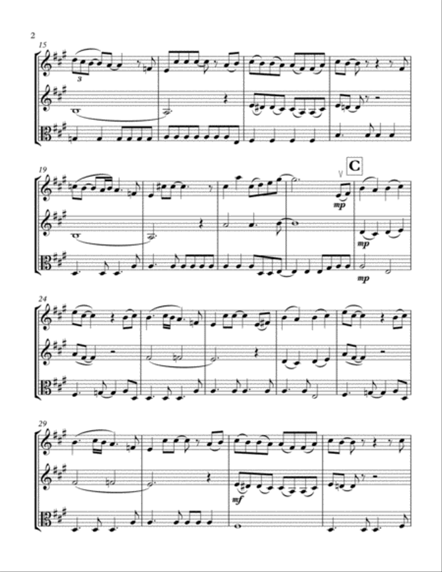 In My Life String Trio scores gallery preview page 3
