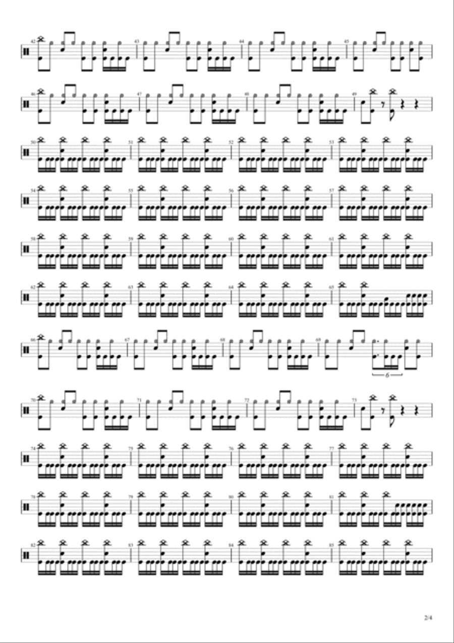 The Eagle Flies Alone Drum Set scores gallery preview page 2