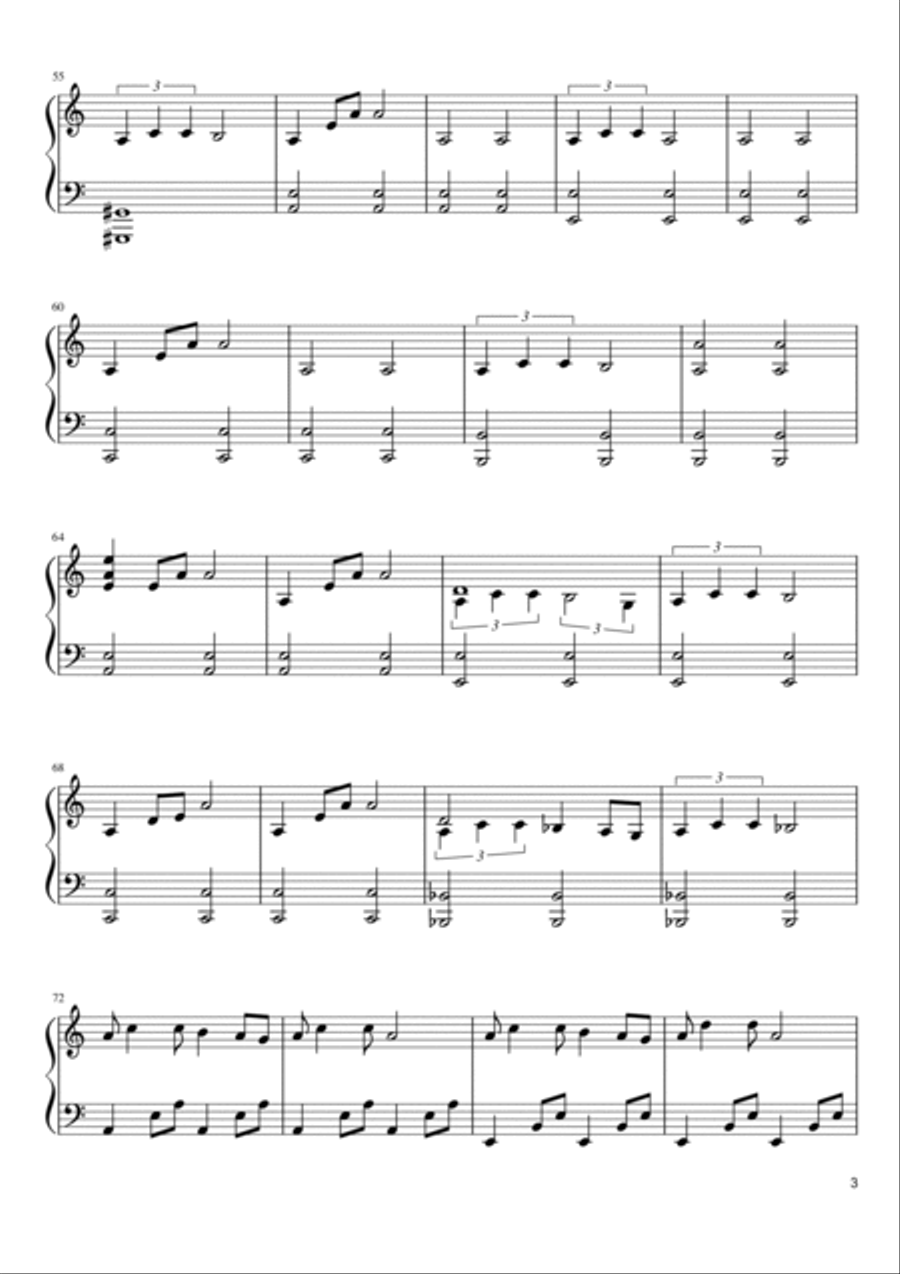 The Night's King Piano Solo scores gallery preview page 3