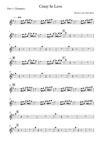 Beyonce - Crazy in Love Sheet music for Piano (Solo)