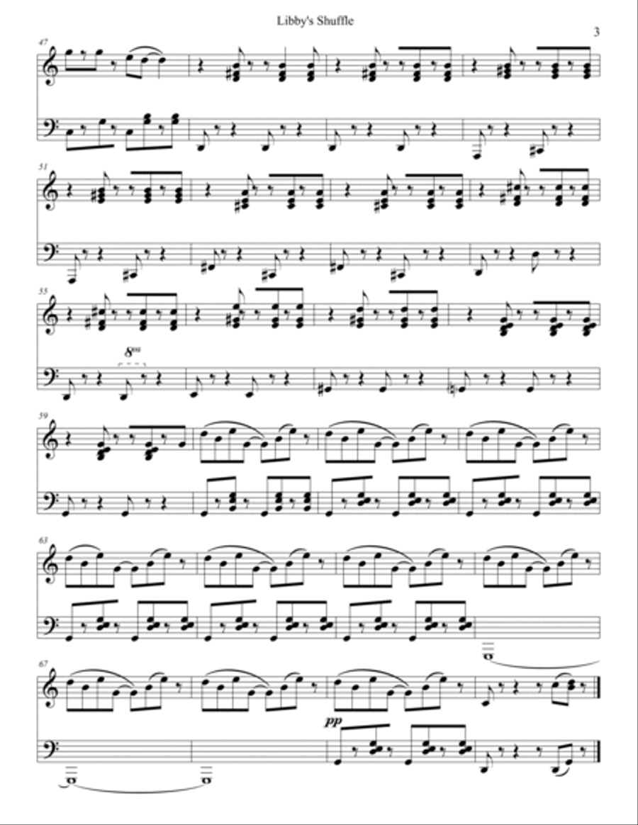 Libby's Shuffle B-Flat Trumpet scores gallery preview page 3