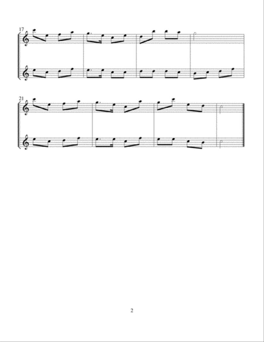 50 Favorite Hymns for Solo and Duet Instruments (Flute) Woodwind Duet scores gallery preview page 5