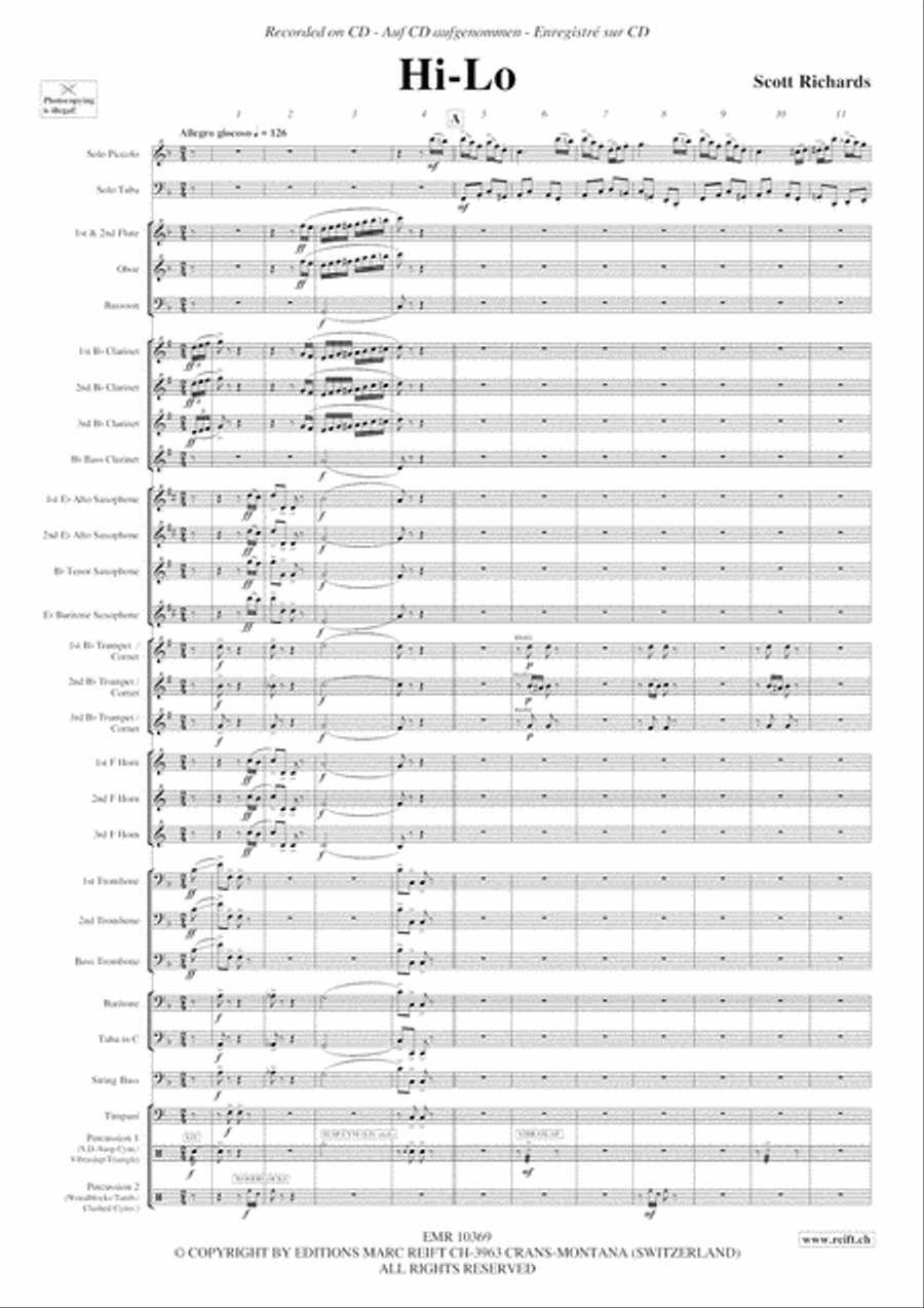 Hi-Lo Concert Band scores gallery preview page 4