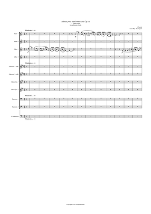 Book cover for Pierné: Album pour mes Petits Amis Op.14 (Complete) - symphonic wind dectet
