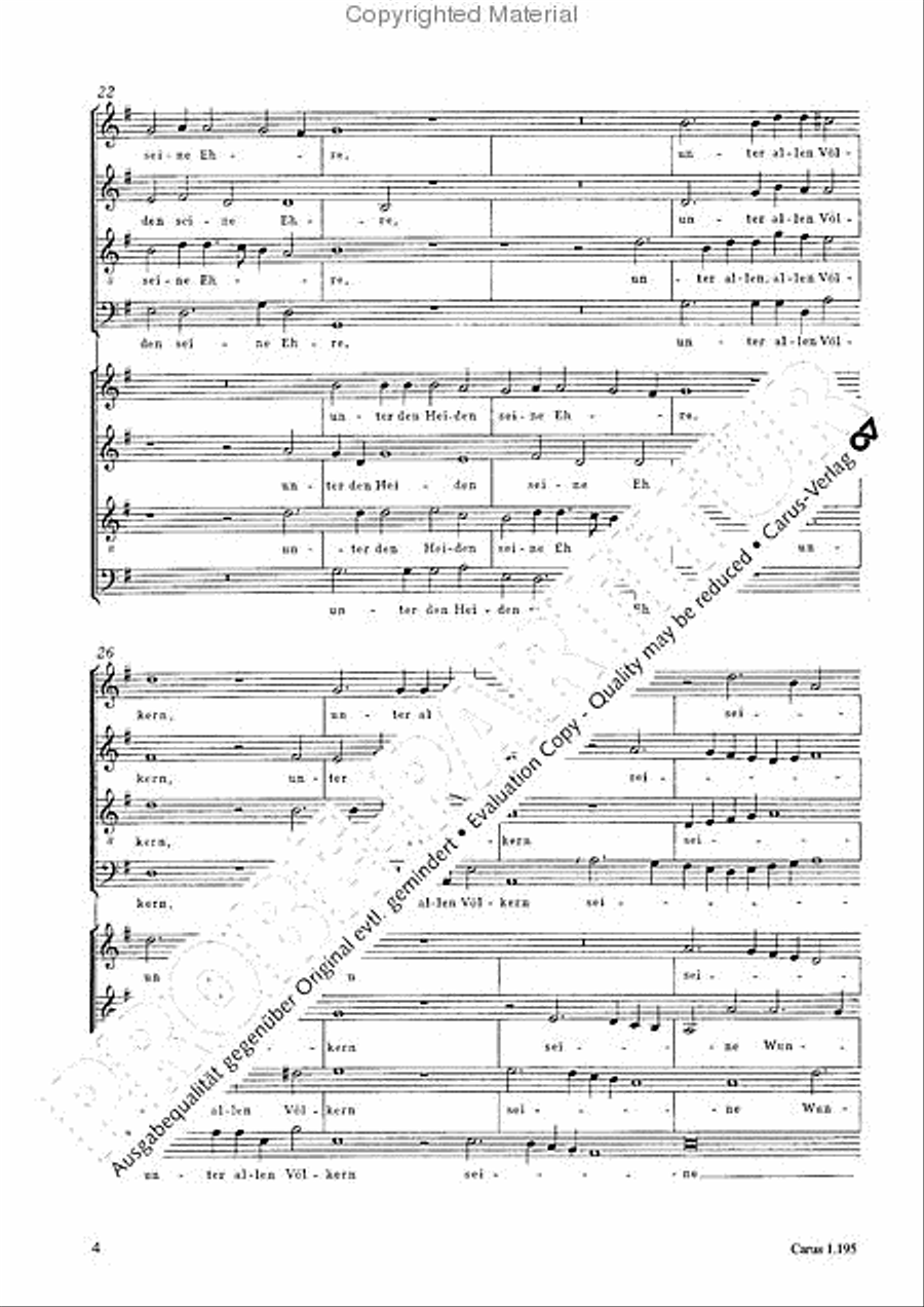 Psalm 96 4-Part scores gallery preview page 5