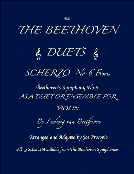 THE BEETHOVEN DUETS FOR VIOLIN SCHERZO NO 6 image number null