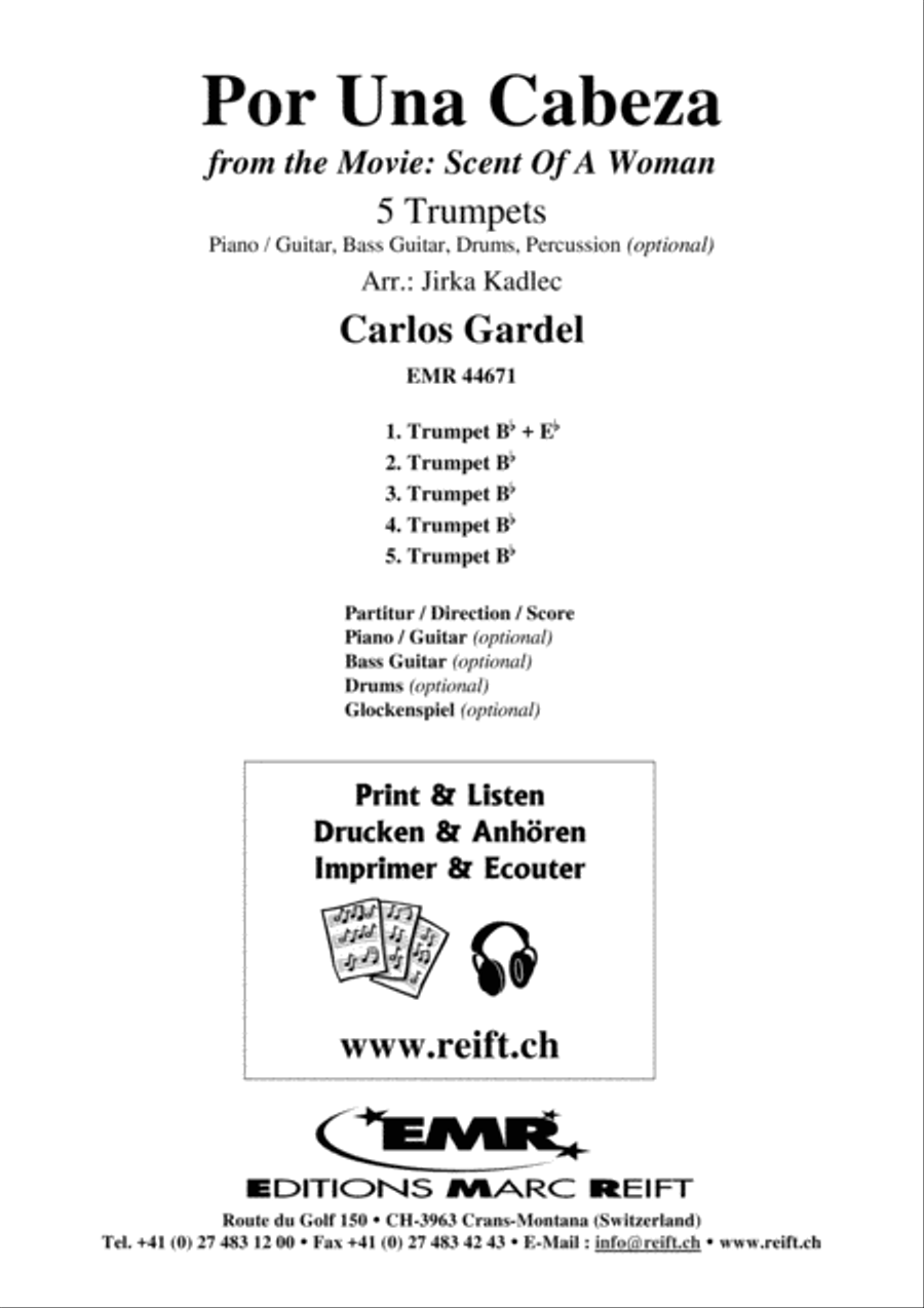 Por Una Cabeza Trumpet scores gallery preview page 2