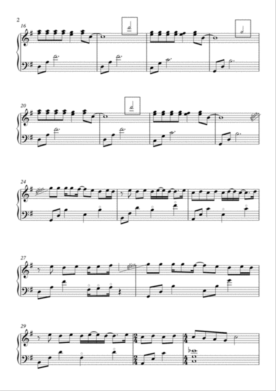 Across The Universe Harp scores gallery preview page 2
