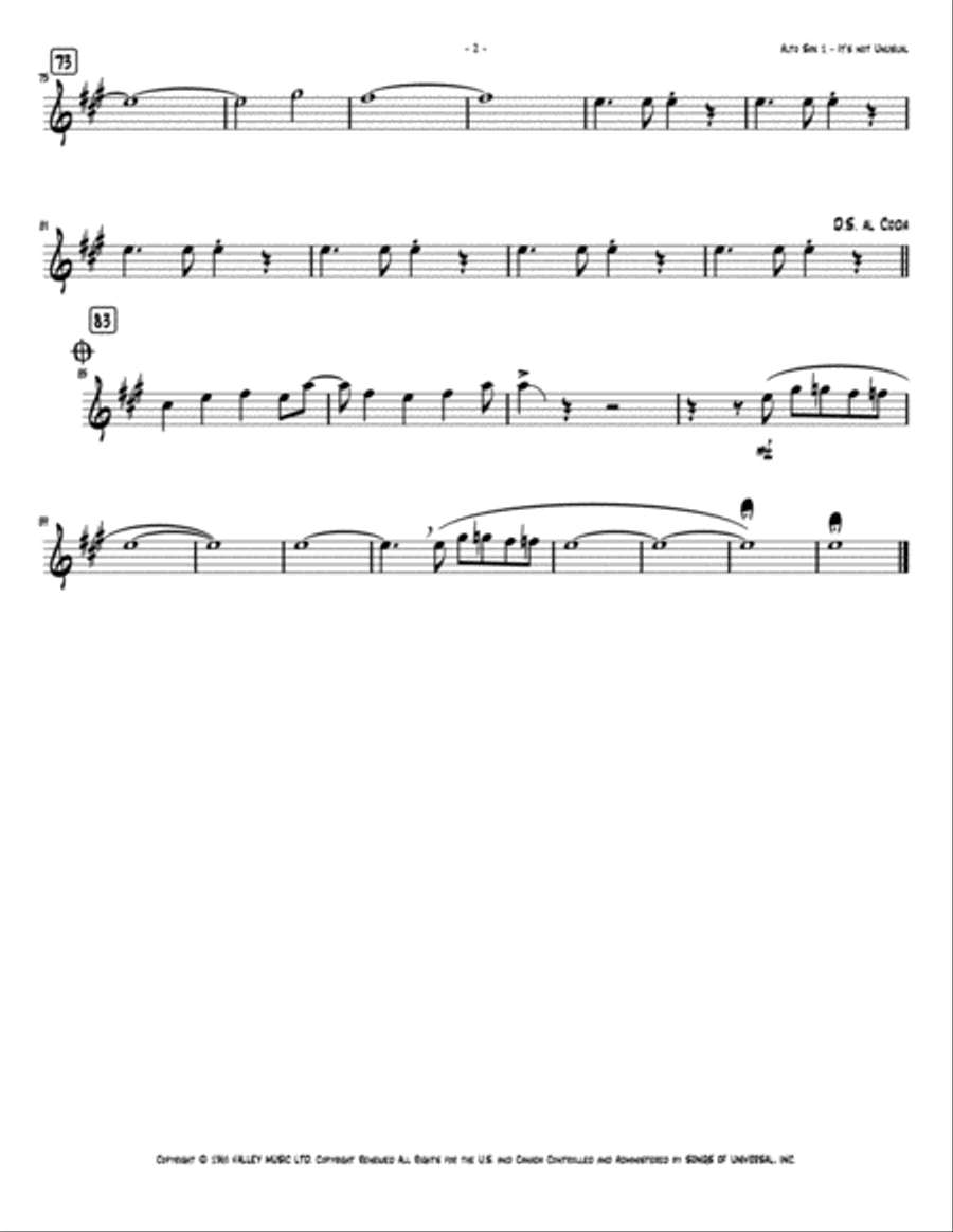 It's Not Unusual Jazz Ensemble scores gallery preview page 4
