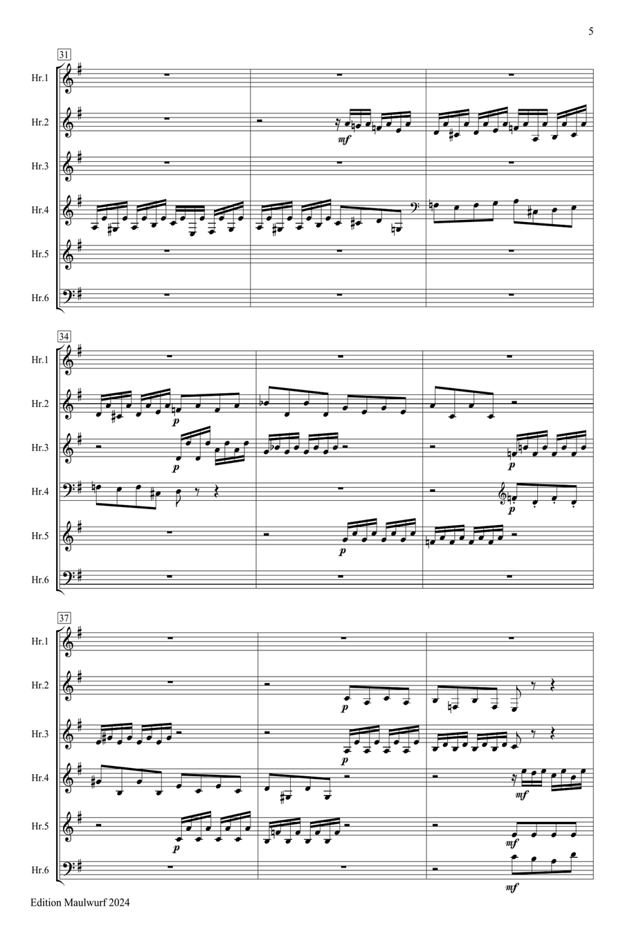 Toccata con Fuga in d Horn scores gallery preview page 5