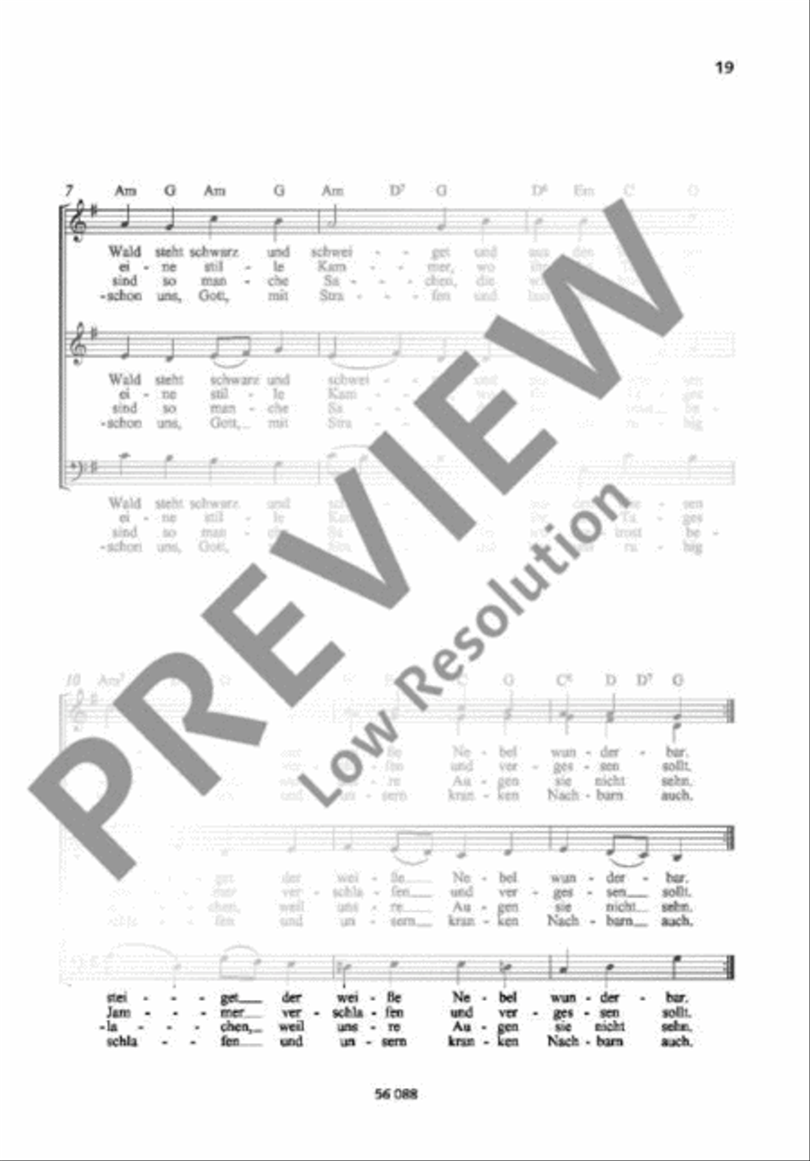 Der Mond ist aufgegangen Der Mond ist aufgegangen Mixed Choir scores gallery preview page 3
