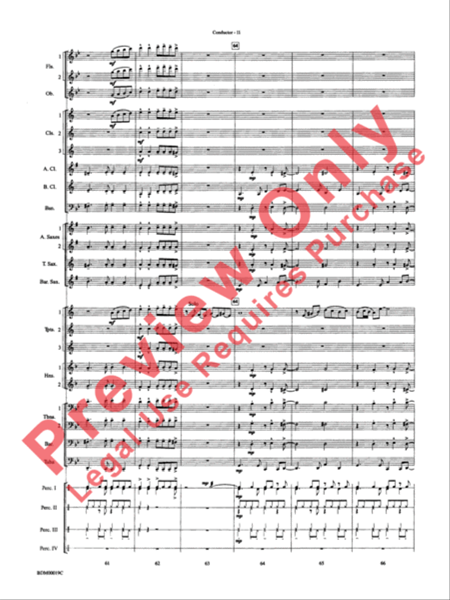 Carnaval de Brasil Concert Band scores gallery preview page 13