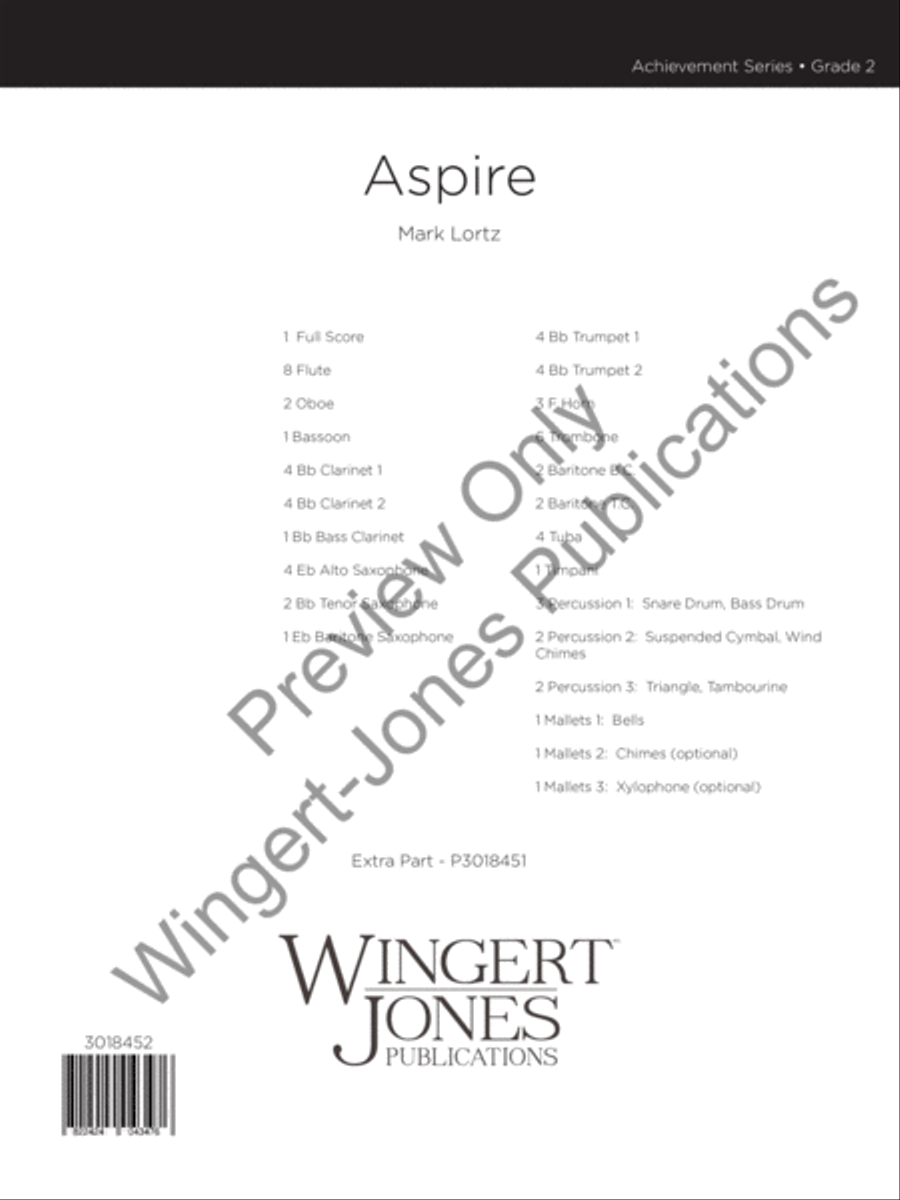 Aspire Concert Band scores gallery preview page 2