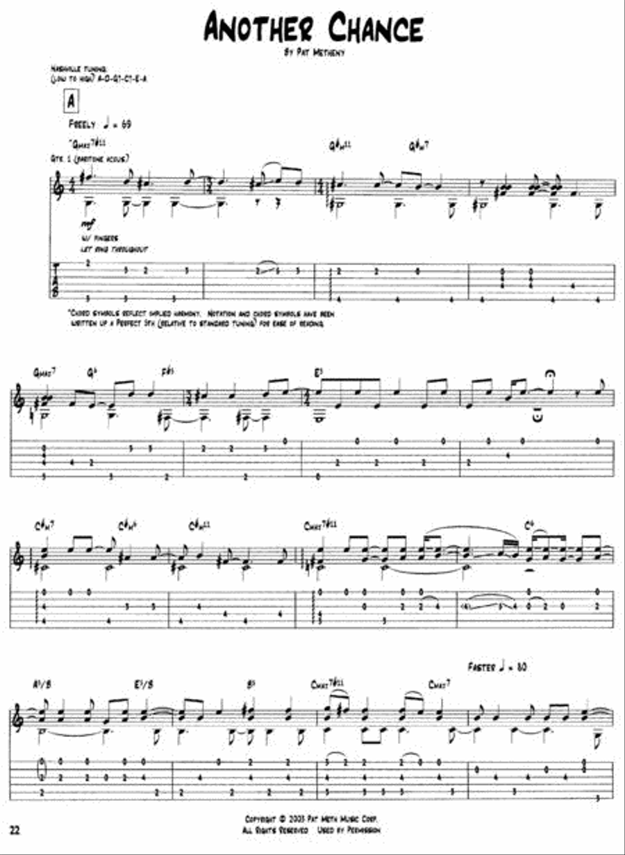 One Quiet Night Electric Guitar scores gallery preview page 2