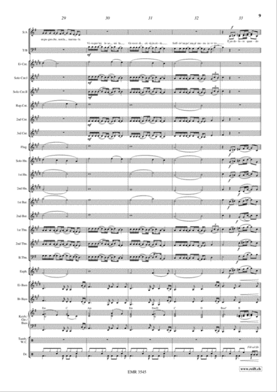 Vivo Per Lei 4-Part scores gallery preview page 10