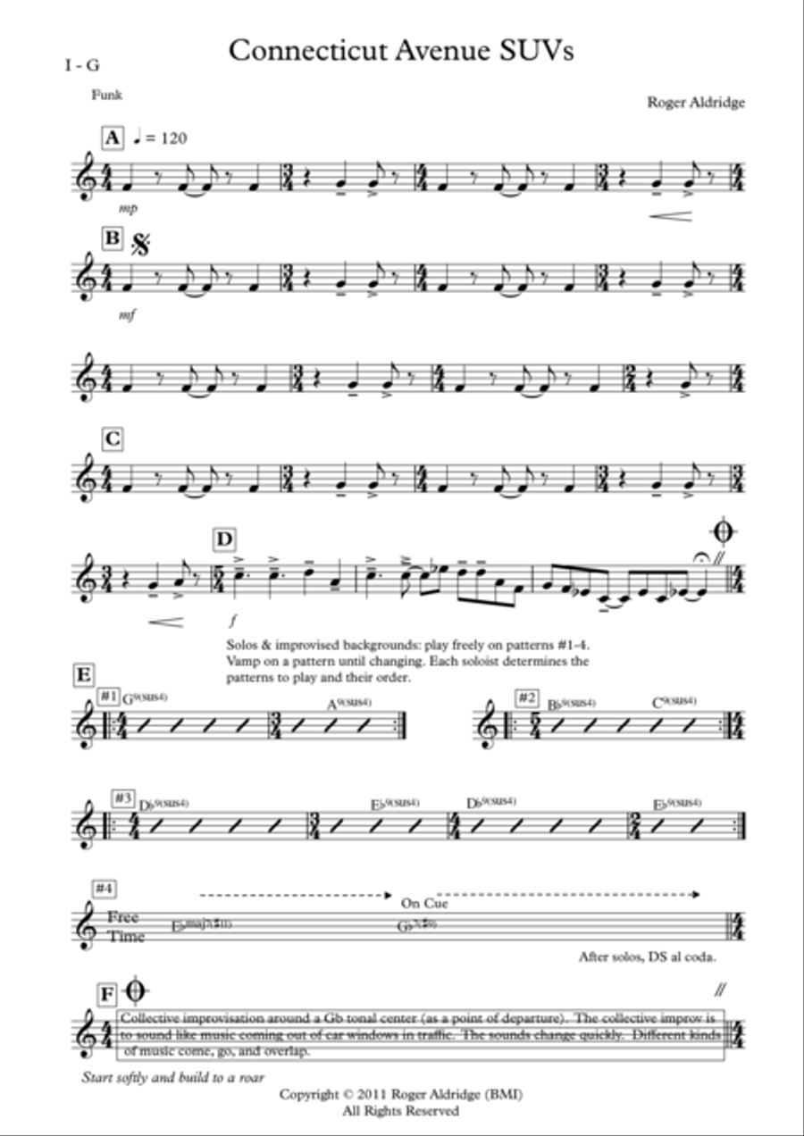 Connecticut Avenue SUVs Parts Jazz Ensemble scores gallery preview page 4