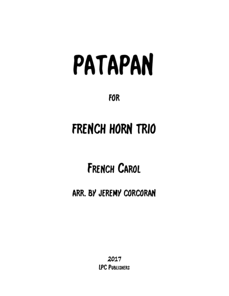 Patapan for Three French Horns image number null