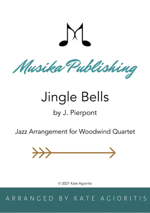 Book cover for Jingle Bells - Jazz Arrangement for Woodwind Quartet