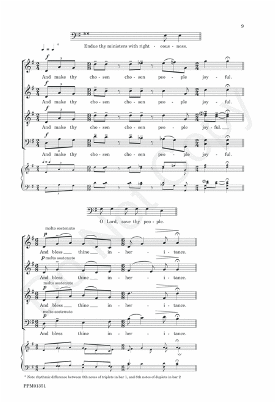 Preces and Responses Westminster Abbey Divisi scores gallery preview page 12
