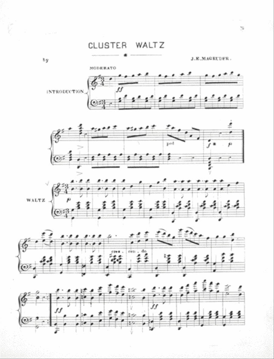 Cluster Waltz Piano Solo scores gallery preview page 2