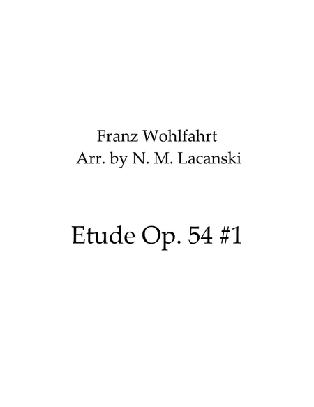 Etude Op. 54 #1 image number null