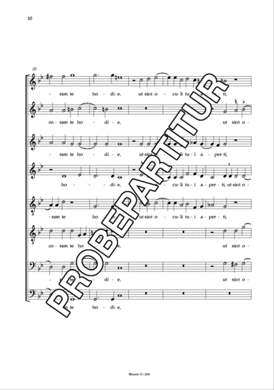 Audi, Domine, hymnum Audi, Domine, hymnum SSAATTBB scores gallery preview page 11
