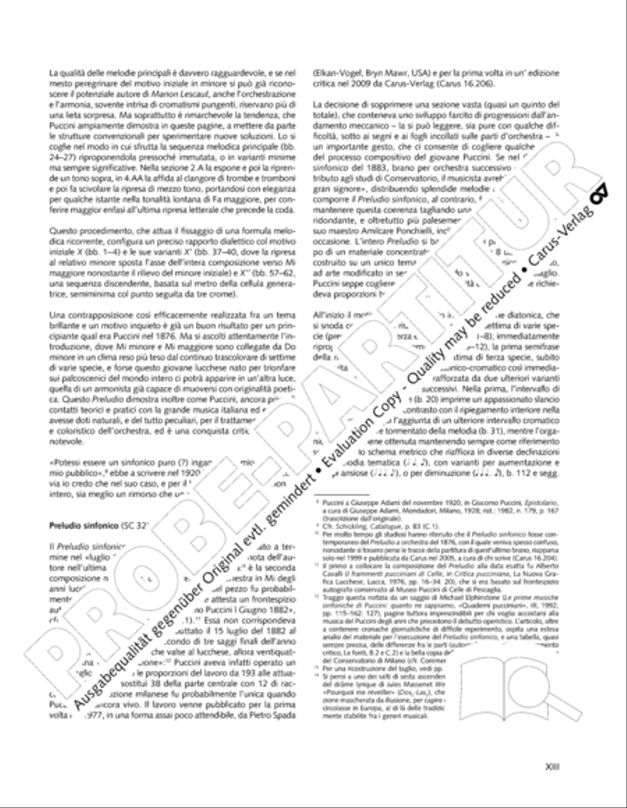 Edizione Nazionale delle Opere di Giacomo Puccini. II. Instrumental music; 1. Works for orchestra (vol. II/1) Score scores gallery preview page 14