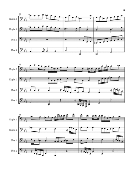 Canzona per Sonare No. 1 (Tuba/Euphonium Quartet)