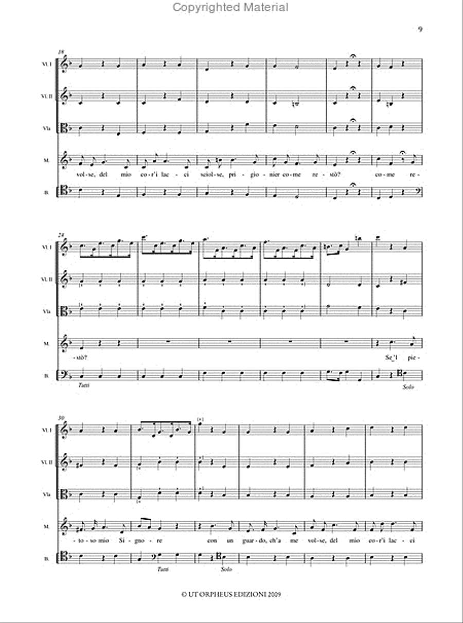 Oratorio di Maria dolorata (Napoli, ca. 1723) for 5 Voices, Choir and Instruments. Critical Edition Choir scores gallery preview page 7