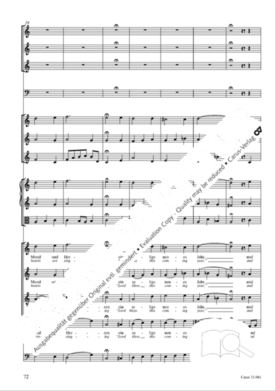 O Lord, we come to praise thee 4-Part scores gallery preview page 73