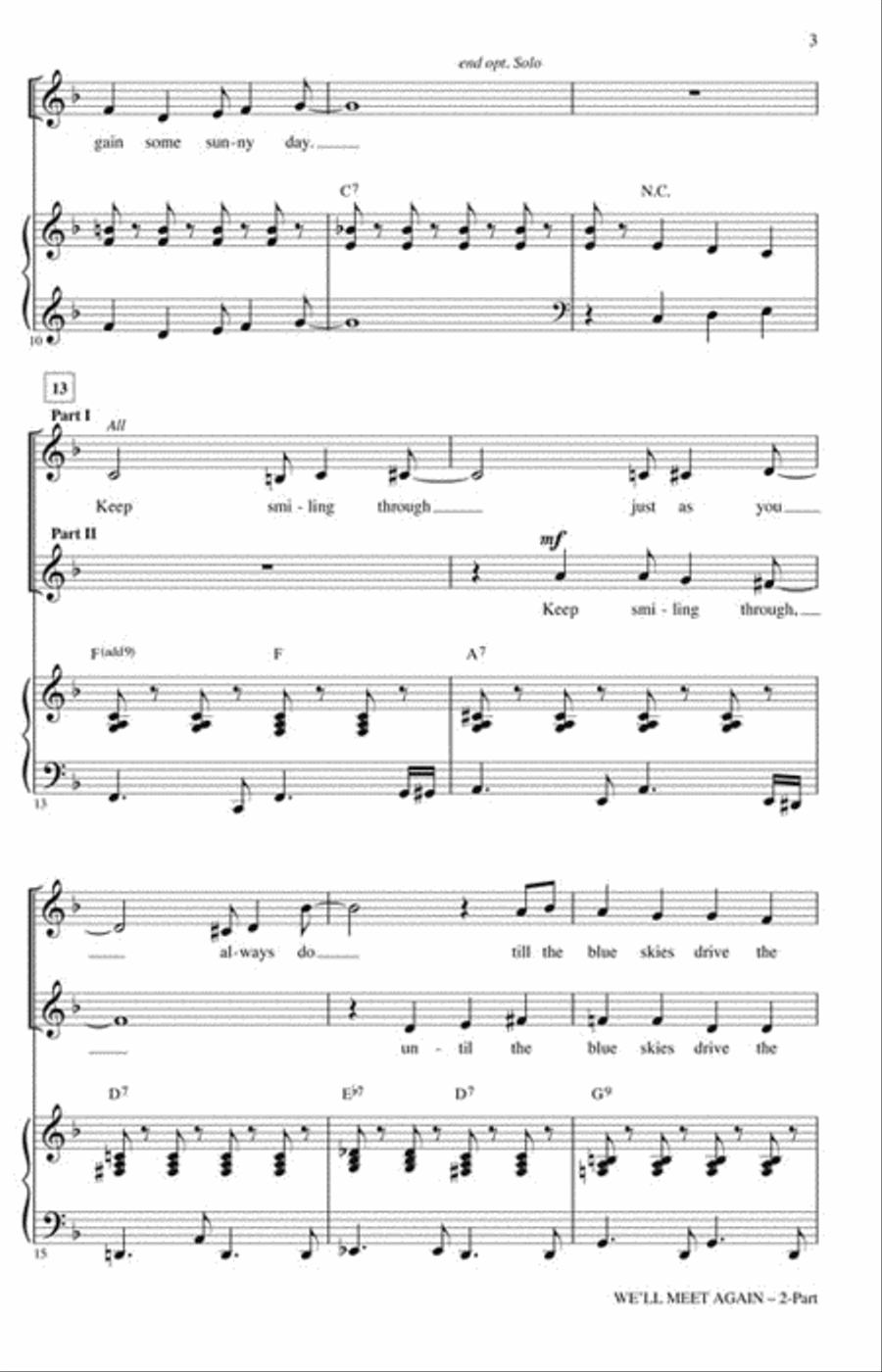 We'll Meet Again We'll Meet Again 2-Part scores gallery preview page 3