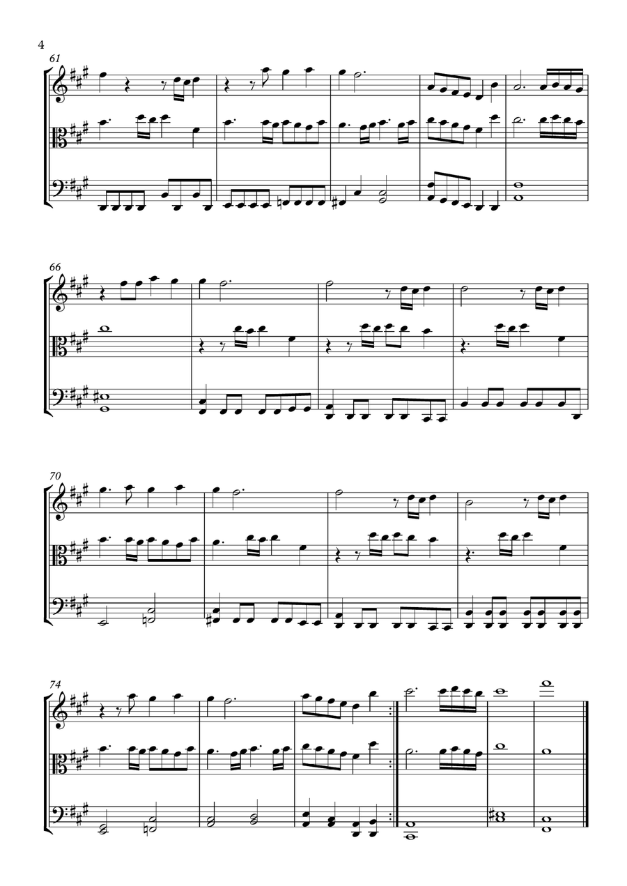 Final Countdown String Trio scores gallery preview page 4