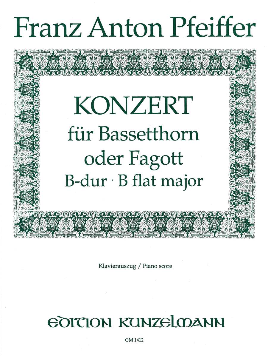 Concerto for basset horn or bassoon Bassoon Solo scores gallery preview page 1